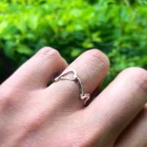 Organic Play Pure Silver Ring Size 7.5 (+custom sizing)